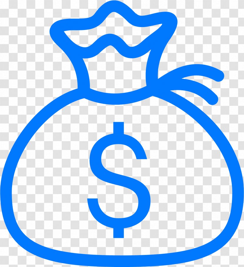 Money Bag - Symbol Electric Blue Transparent PNG