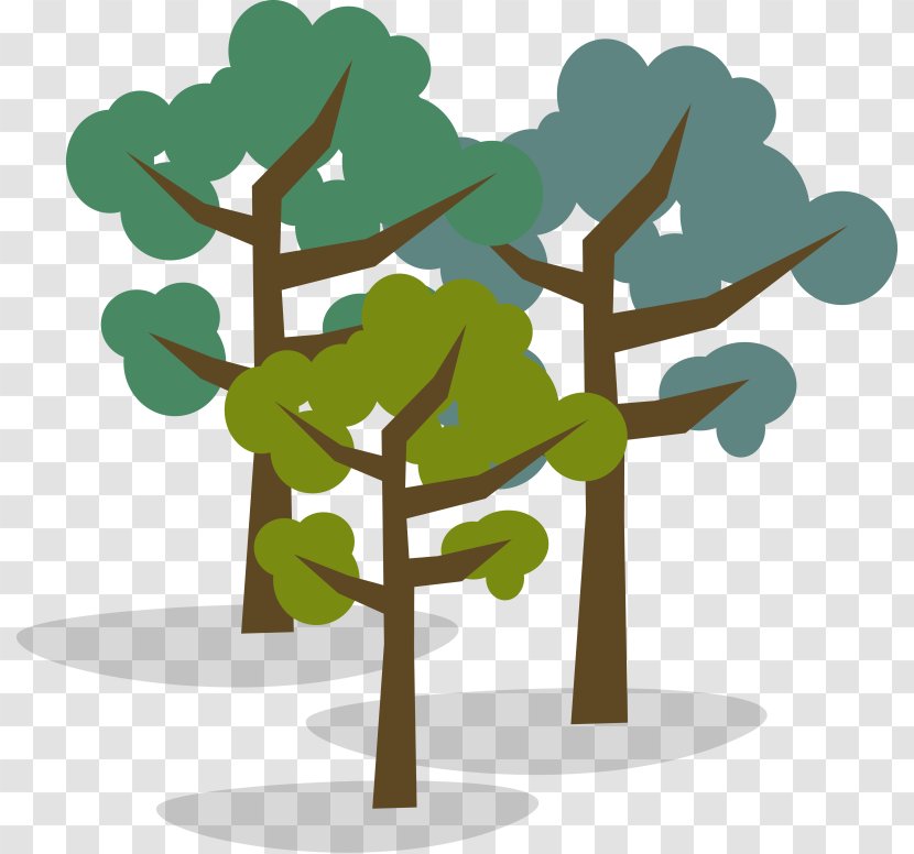 Clip Art - Green - Trees Grove Transparent PNG