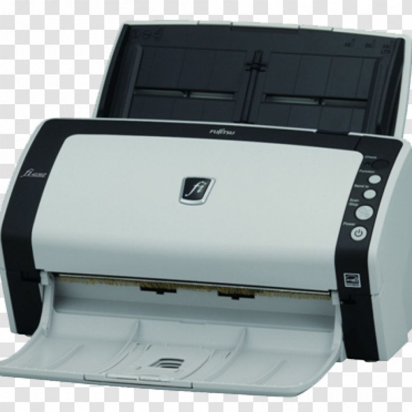 Image Scanner Fujitsu Duplex Scanning Automatic Document Feeder - Electronic Device - Printer Transparent PNG