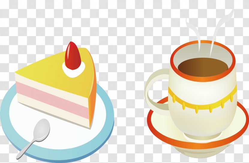Coffee Cup Cafe Birthday Cake Torte Transparent PNG