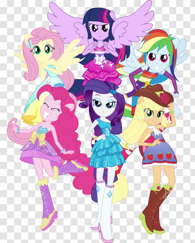 Pinkie Pie Applejack Twilight Sparkle Rainbow Dash Rarity - My Little Pony Equestria Girls - Tayo Transparent PNG