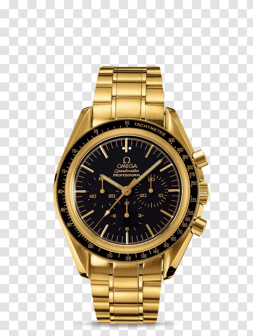 Omega Speedmaster SA Watch Chronograph Seamaster - Goldfilled Jewelry Transparent PNG