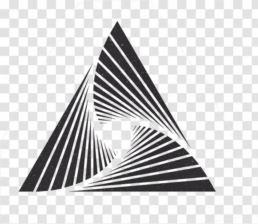 Triangle Geometry Geometric Shape Image - Monochrome Photography Transparent PNG