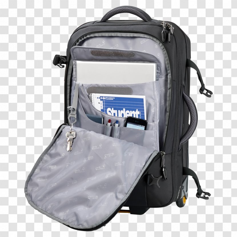 Bag Backpack Hand Luggage Jack Wolfskin Railman 80 - Trolley Case - Black SuitcaseBag Transparent PNG