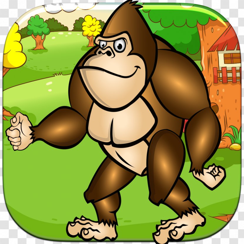 Gorilla App Store Game - Organism - Cartoon Transparent PNG