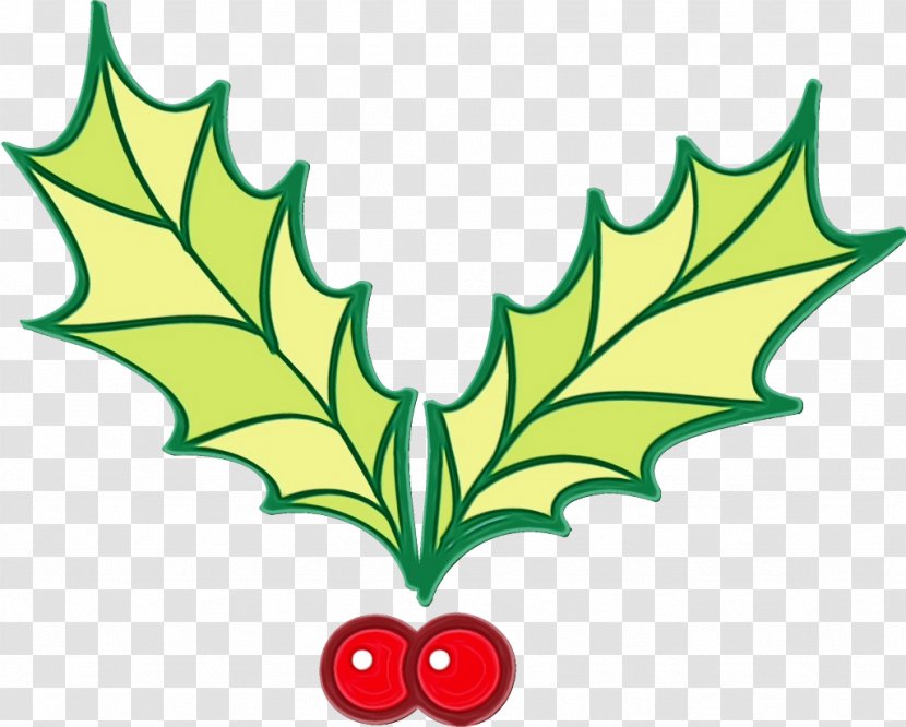 Holly - Watercolor - Tree Plane Transparent PNG