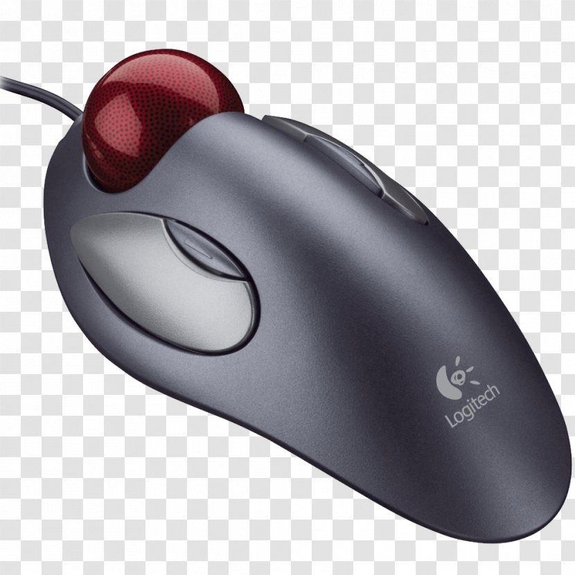 Computer Mouse Keyboard Trackball Logitech Trackman Marble Scroll Wheel - Personal Transparent PNG