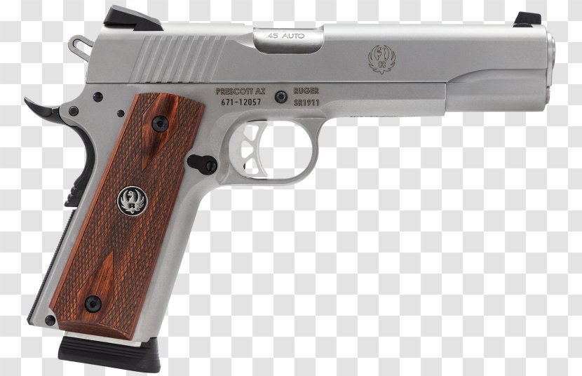Springfield Armory Firearm M1911 Pistol Ruger SR1911 .45 ACP - Weapon Transparent PNG