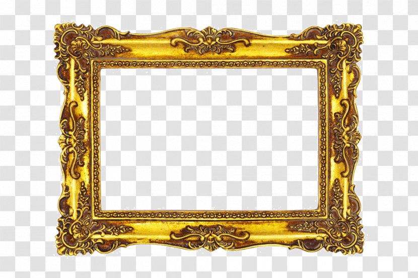 Picture Frame Photography Film - Gold Transparent PNG