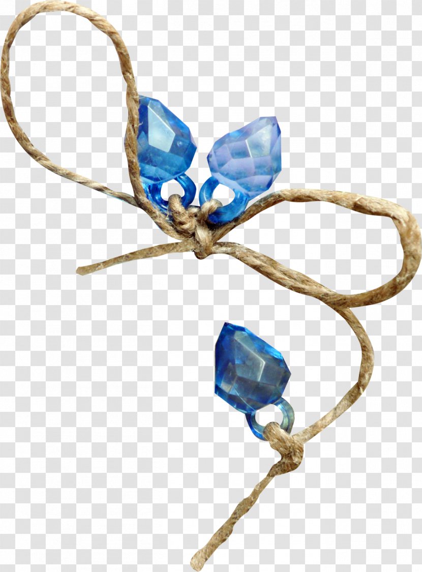 Rope Hemp Clip Art - Hair Accessory - Blue Diamond Transparent PNG