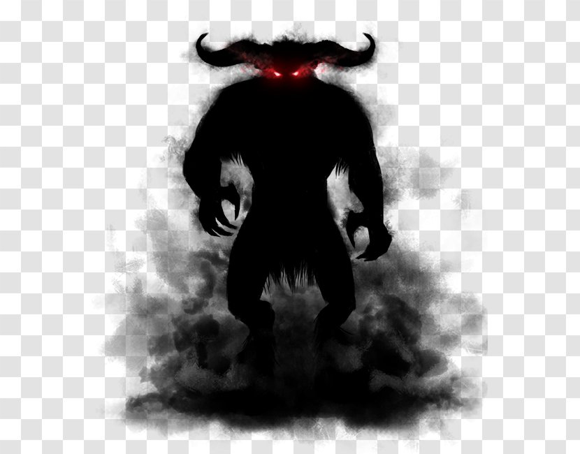 Demon Devil Clip Art - Silhouette Transparent PNG