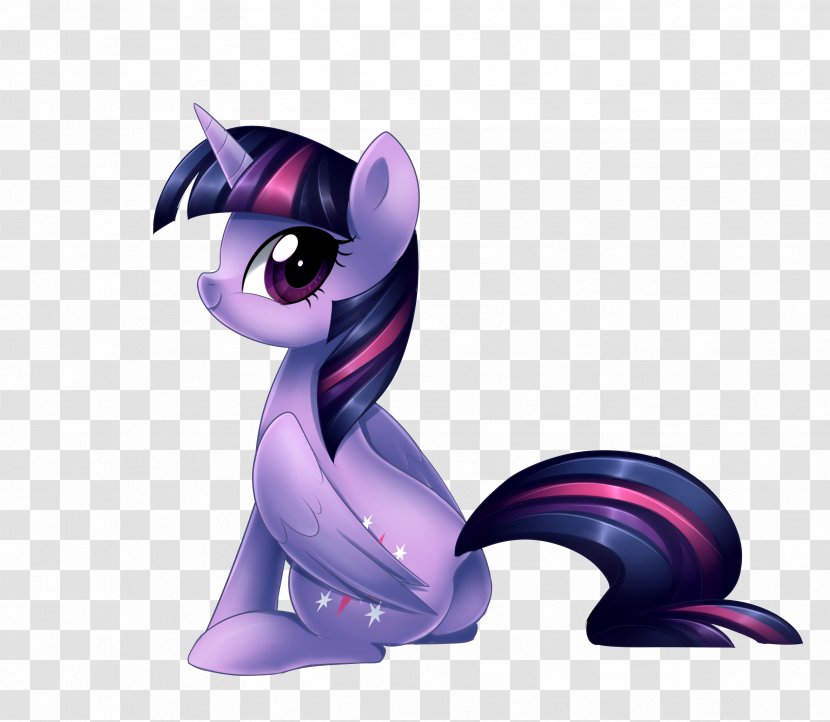 Twilight Sparkle Winged Unicorn Cartoon Pony Equestria - Silhouette - Horn Transparent PNG