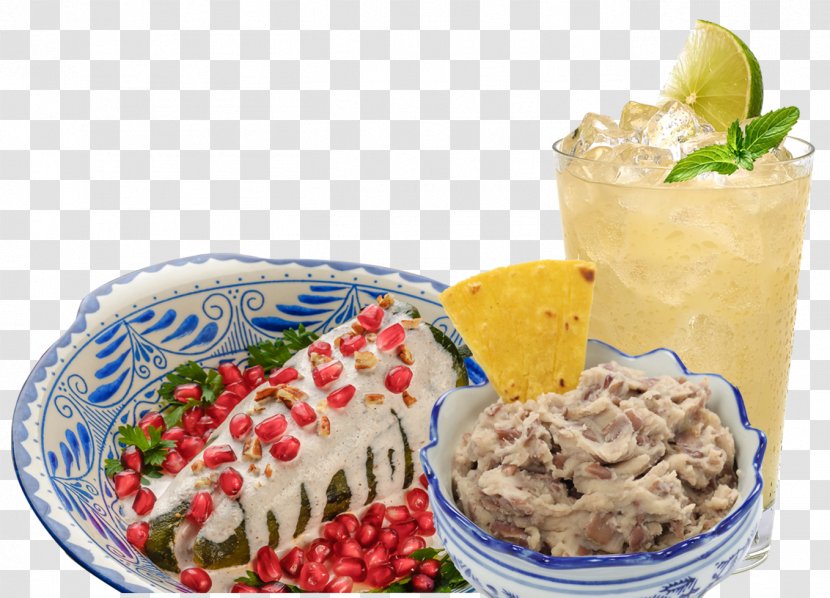 Vegetarian Cuisine Mexican Chiles En Nogada Salsa Cemita - Garnish - Bluez Restaurant Terrace Cafe Transparent PNG