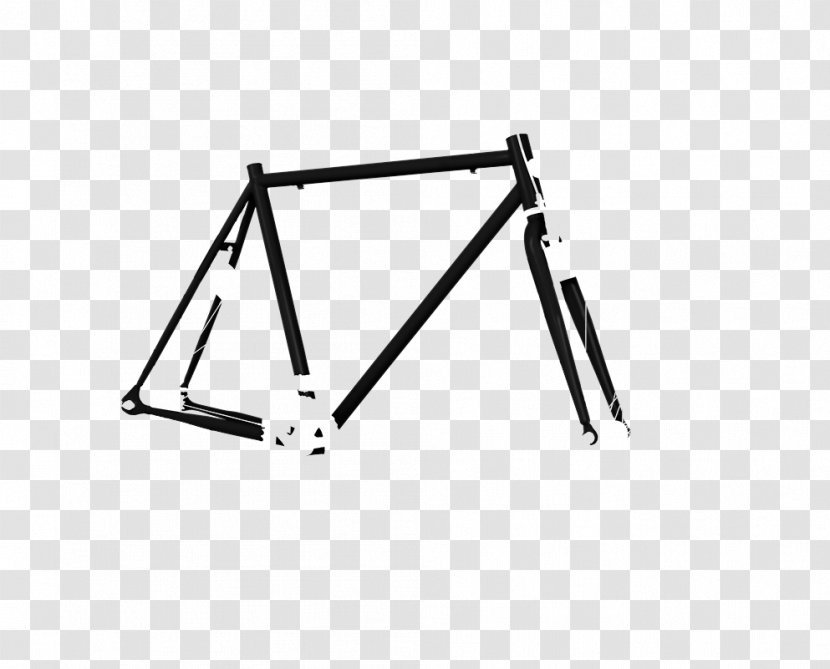 Bicycle Frames Wheels Fixed-gear Cyfac - Black And White Transparent PNG