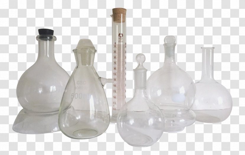 Glass Bottle Laboratory Flasks Beaker - Tableware - Jar Transparent PNG