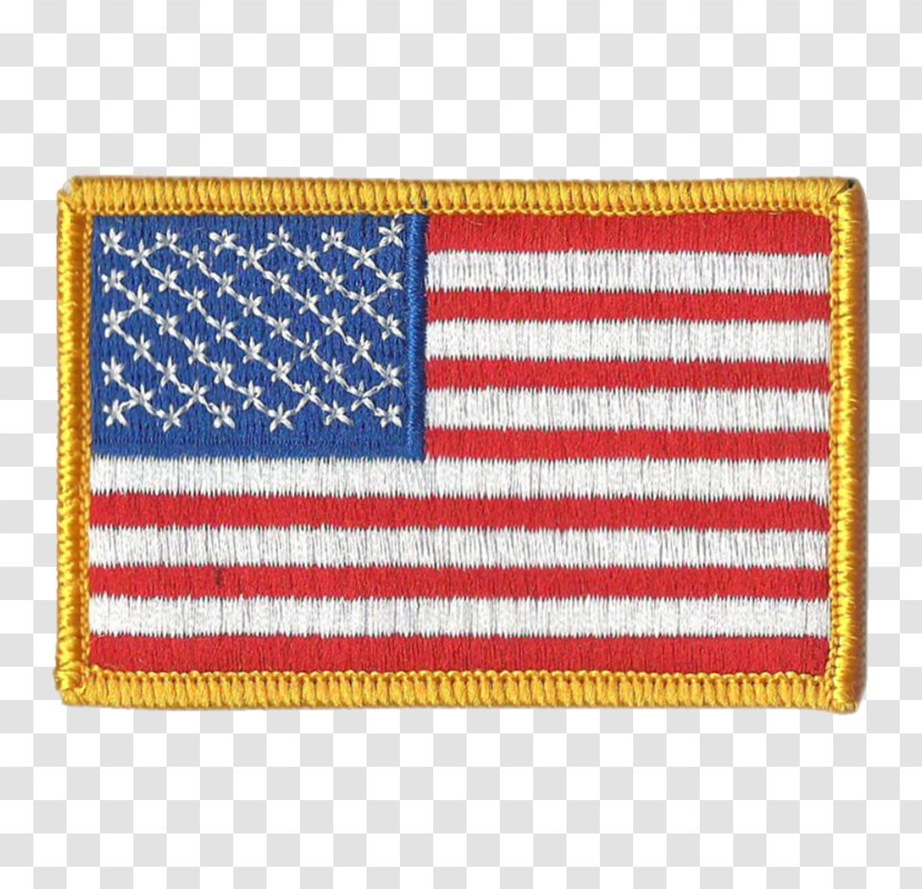 Flag Of The United States Patch Embroidered - Military Surplus Transparent PNG