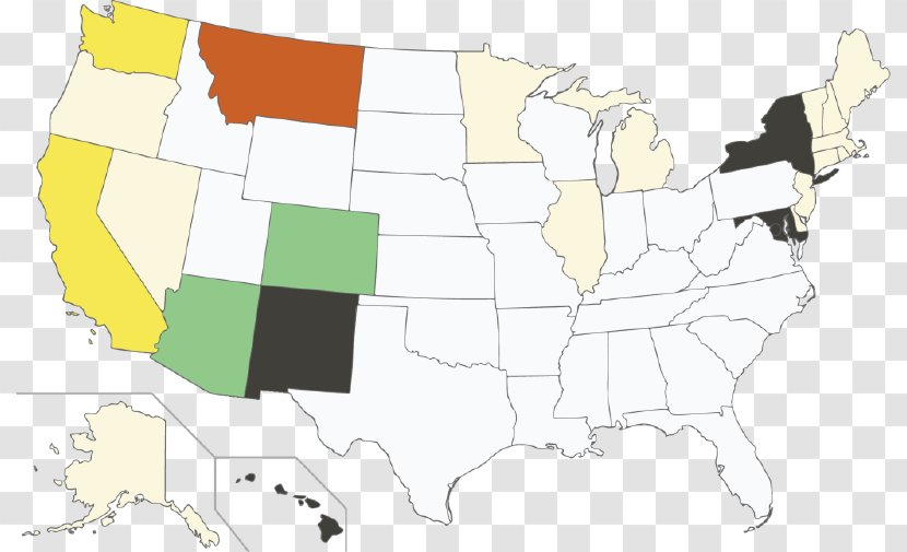 Map Racial Segregation In The United States - Civil And Political Rights Transparent PNG