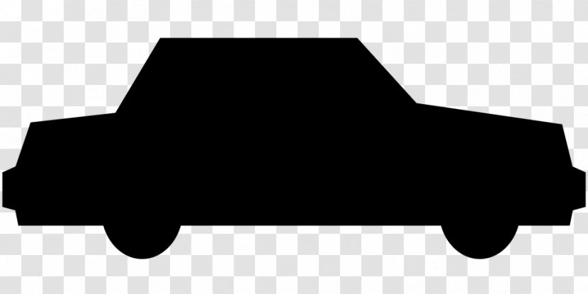 Car Silhouette Volkswagen Beetle Driving - Black And White Transparent PNG
