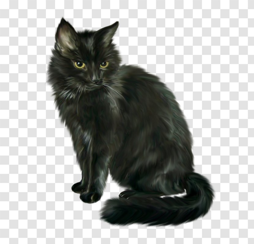 Siamese Cat Black Halloween Clip Art - Tail Transparent PNG
