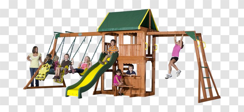 Outdoor Playset Adventure Playsets Prairie Ridge All Cedar Swingset Backyard Discovery Tucson Swing Set - Jungle Gym - Wood Transparent PNG