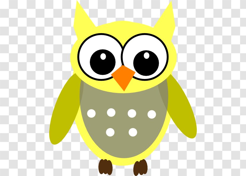 Tawny Owl Clip Art - Royaltyfree - Yellow Baby Transparent PNG