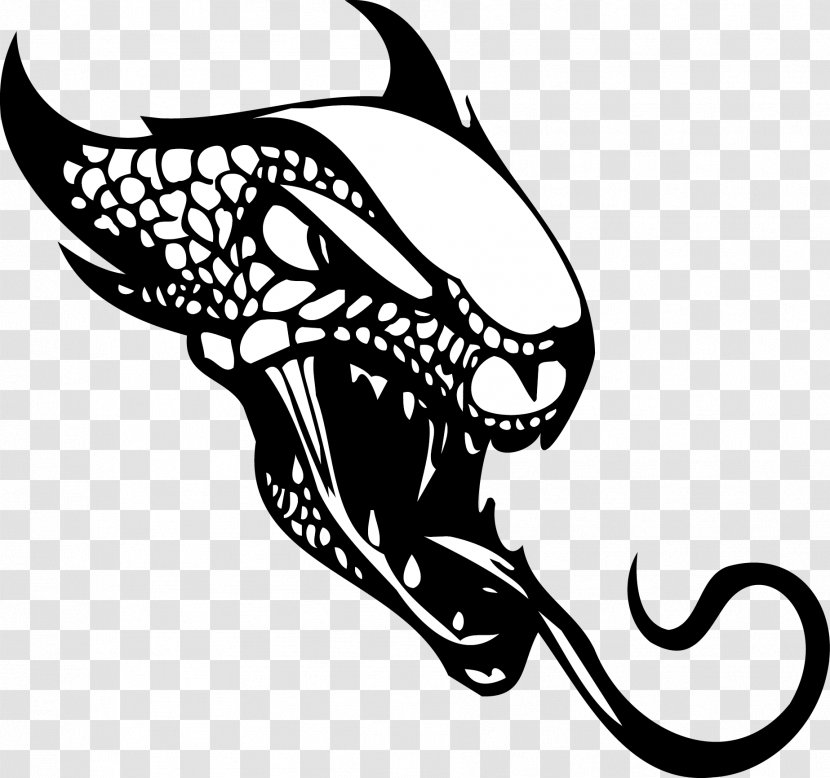 Dragon Sticker Decal Stencil Illustration - Monitor Lizard Vector Tattoo Transparent PNG