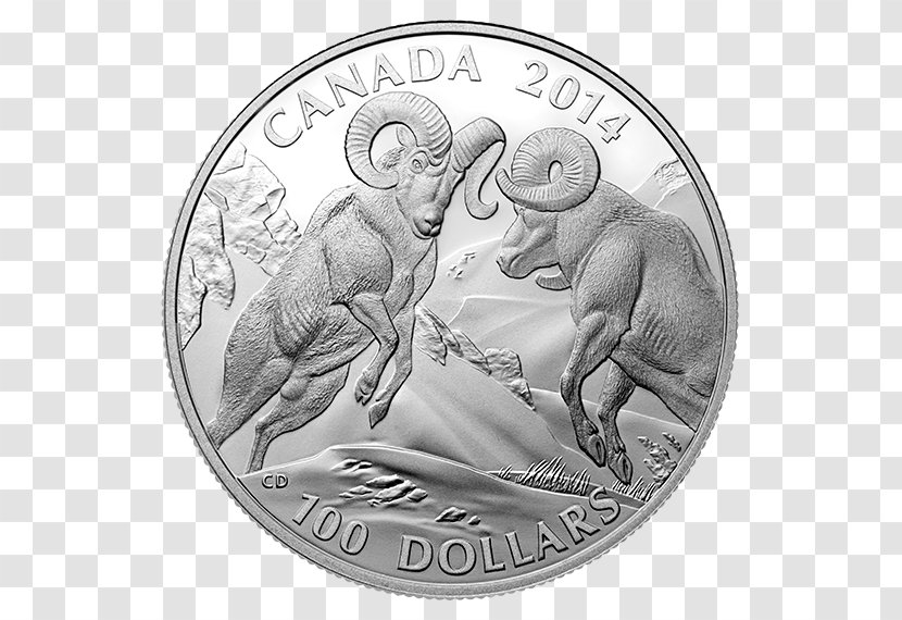 Canada Silver Coin United States One Hundred-dollar Bill Dollar - Black And White - Coins Transparent PNG