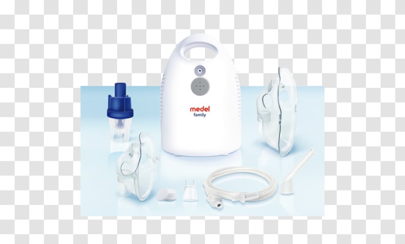 Nebulisers MEDELGROUP Spa Aerosol Medel Family 1PZ Inhaler Plus Kit - Compressor - Nebulizer Transparent PNG