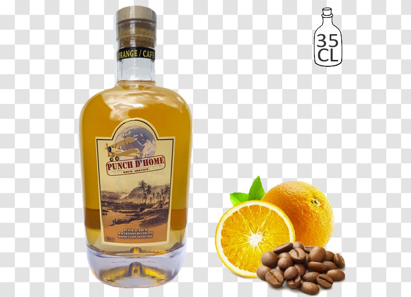 Liqueur Rum Punch Grog Rhum Arrangé - Orange Cafe Transparent PNG