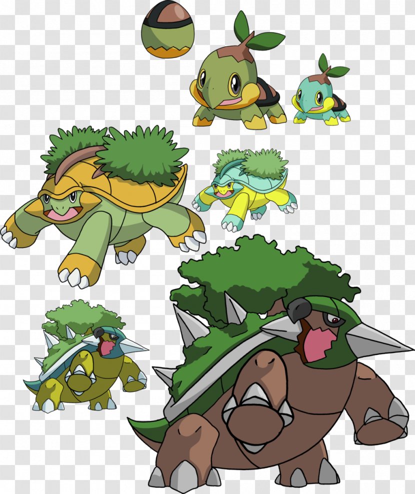 Pokémon X And Y Torterra Turtwig Grotle - Fauna - Phylogenetic Tree Transparent PNG