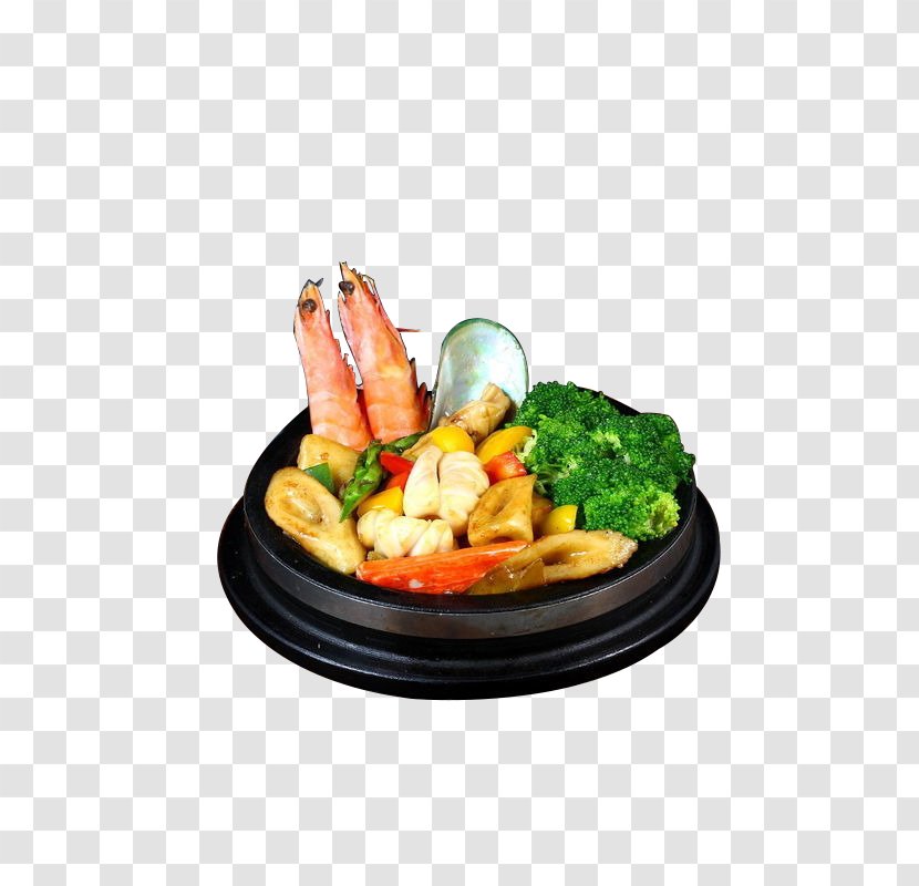Teppanyaki Barbecue Delicatessen Seafood Side Dish - Recipe - Iron Transparent PNG