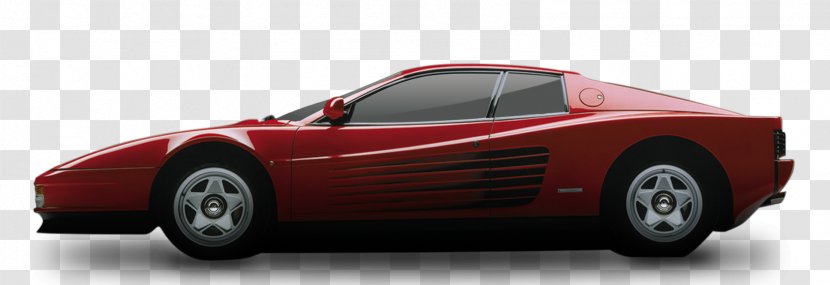 Sports Car Ferrari Testarossa 348 - Automotive Exterior - Classic Transparent PNG