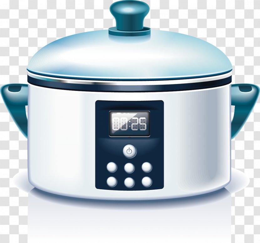 Home Appliance Slow Cooker Kitchen Furniture Refrigerator - Cooking Tool Vector Transparent PNG