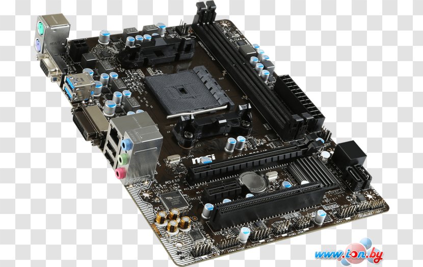 MSI A68HM-P33 V2 Motherboard Socket FM2+ - Fm2 Transparent PNG