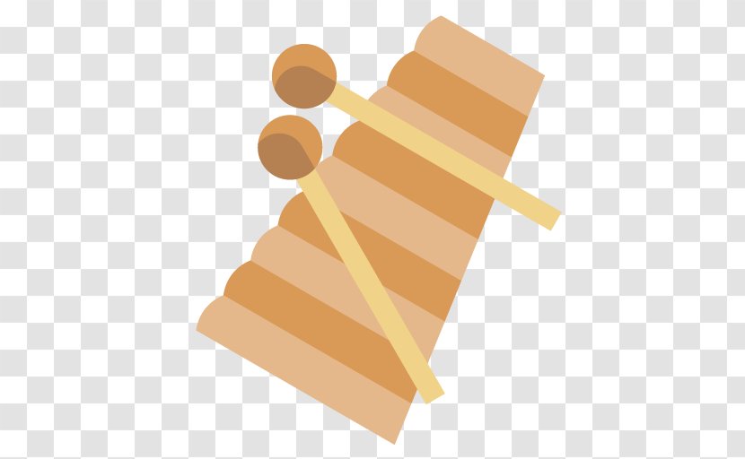 Musical Instrument Xylophone Match - Orange - Matches Transparent PNG