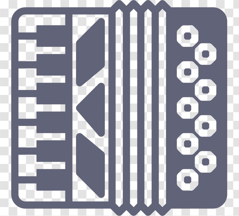 Accordion Musical Instrument Icon - Cartoon Transparent PNG