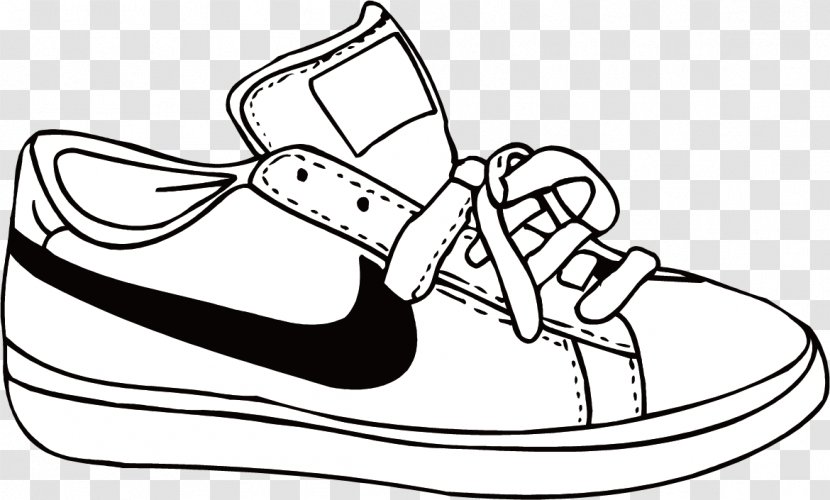 Xara Shoe Clip Art - Monochrome Photography - Vector Hand-painted Shoes Nike Transparent PNG