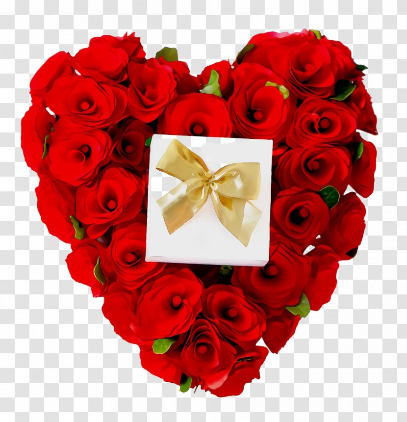 Garden Roses - Flower - Valentines Day Heart Transparent PNG