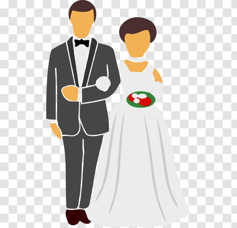 Marriage Husband Love Clip Art - Bride - Groom Transparent PNG
