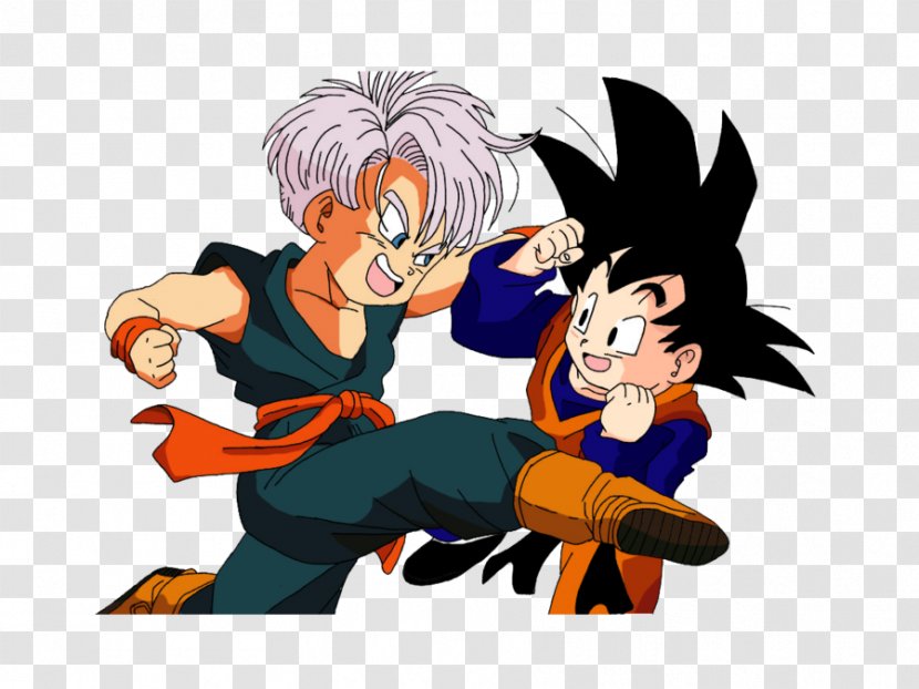 Trunks Goten Goku Majin Buu Vegeta - Tree Transparent PNG