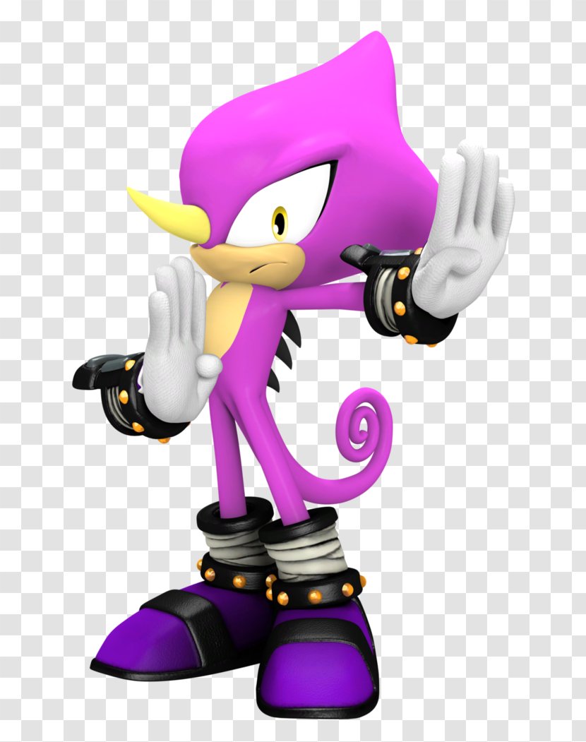 Espio The Chameleon Sonic Battle 3D Charmy Bee Chameleons - Chaotix Detective Agency Transparent PNG