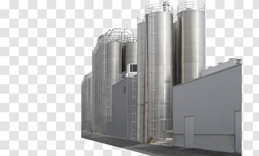 Silo Cylinder Steel Transparent PNG