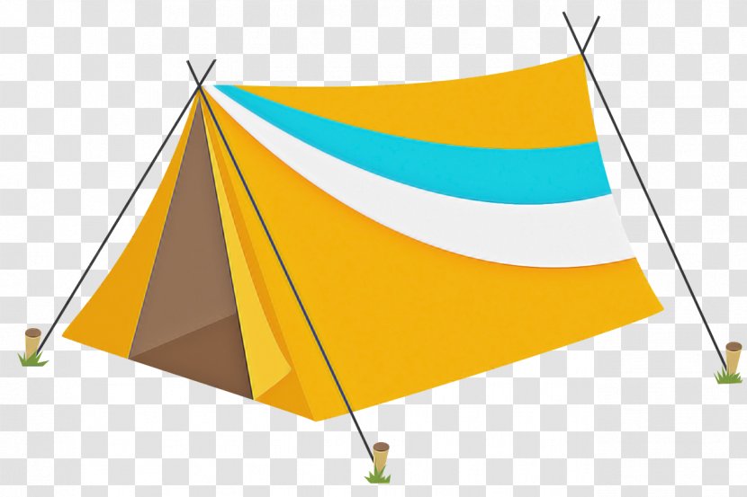 Tent Yellow Shade Flag Transparent PNG