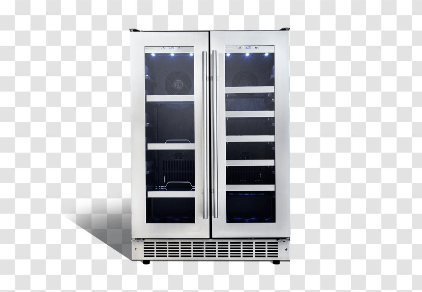 Wine Cooler Danby Silhouette Ricotta DBC514BLS Beverages - Food - Stainless Steel Door Transparent PNG