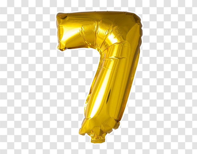 Toy Balloon Gold Number Numerical Digit - Jubileum Transparent PNG