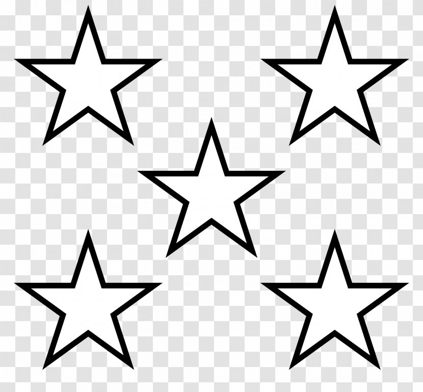 Star Clip Art - Black - 5 Transparent PNG