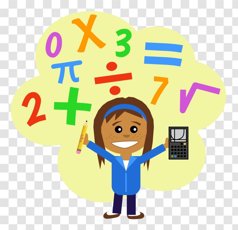 Mathematics Free Content Number Clip Art - Cartoon - Picture Of Math Symbols Transparent PNG