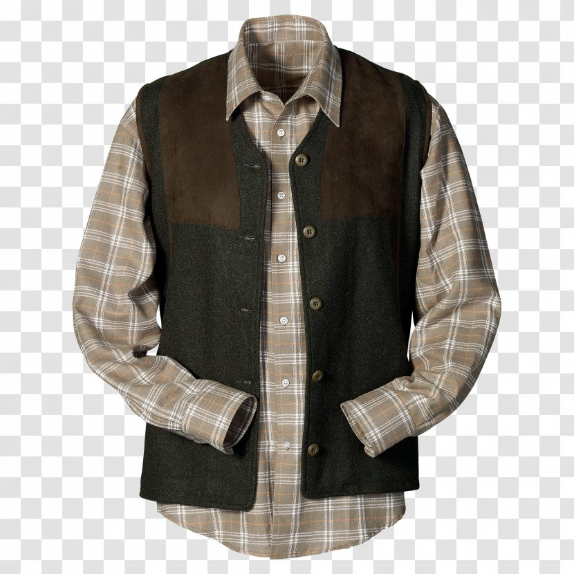 Tartan Sleeve - Shirt - Fashion Waistcoat Transparent PNG