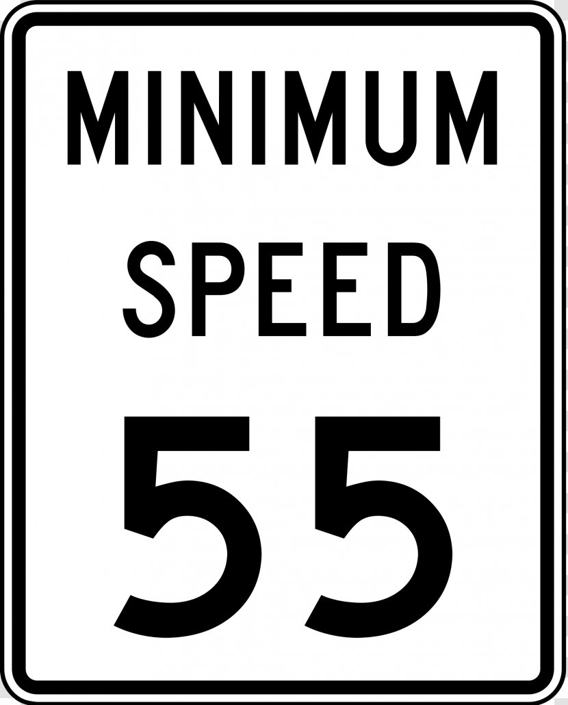 Speed Limit Traffic Sign Regulatory Bump - Miles Per Hour - Driving Transparent PNG