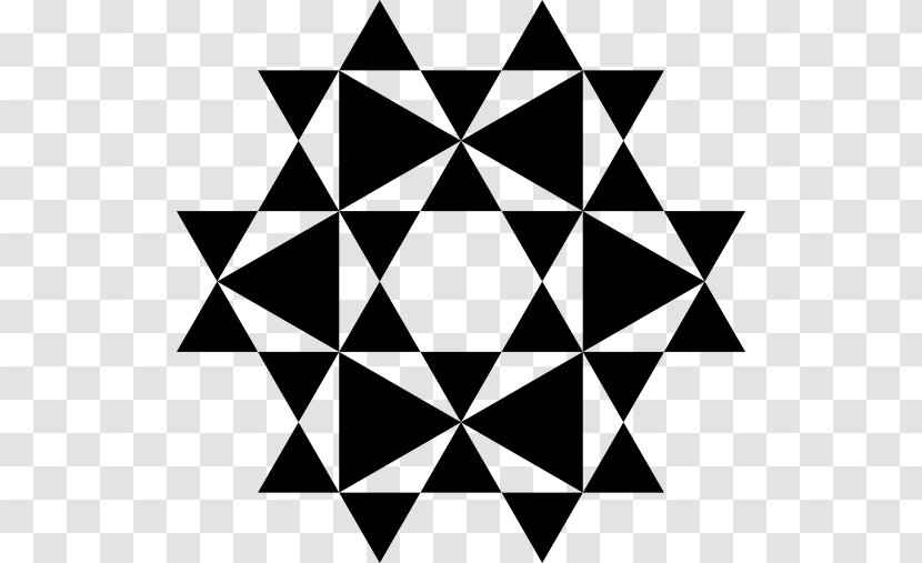 Equilateral Triangle Hexagram Download - Black Transparent PNG